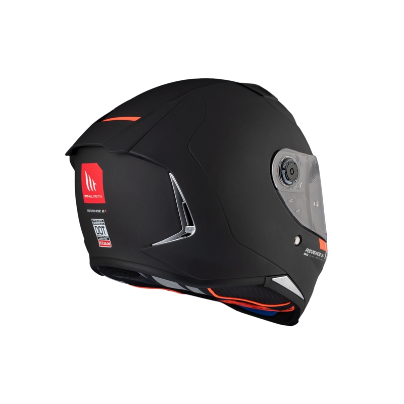 MT REVENGE 2 S SOLID A1 casque moto intégral noir mat