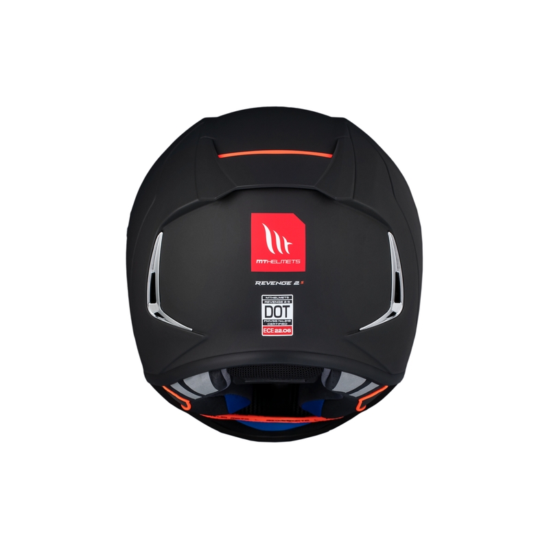 MT REVENGE 2 S SOLID A1 casque moto intégral noir mat