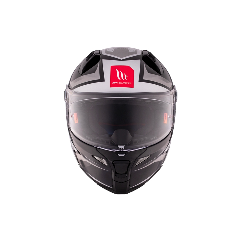 MT REVENGE 2 S HATAX B2 noir-gris-blanc casque moto intégral