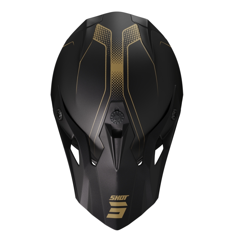 Casque de motocross Shot Pulse Edge doré mat soldes