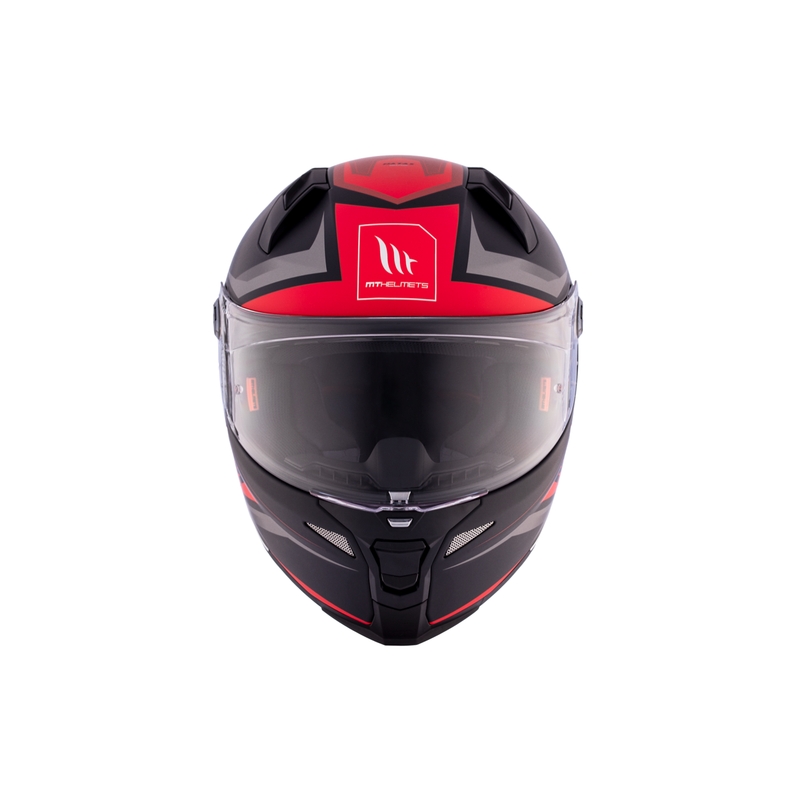 MT REVENGE 2 S HATAX B5 noir-gris-rouge casque moto intégral