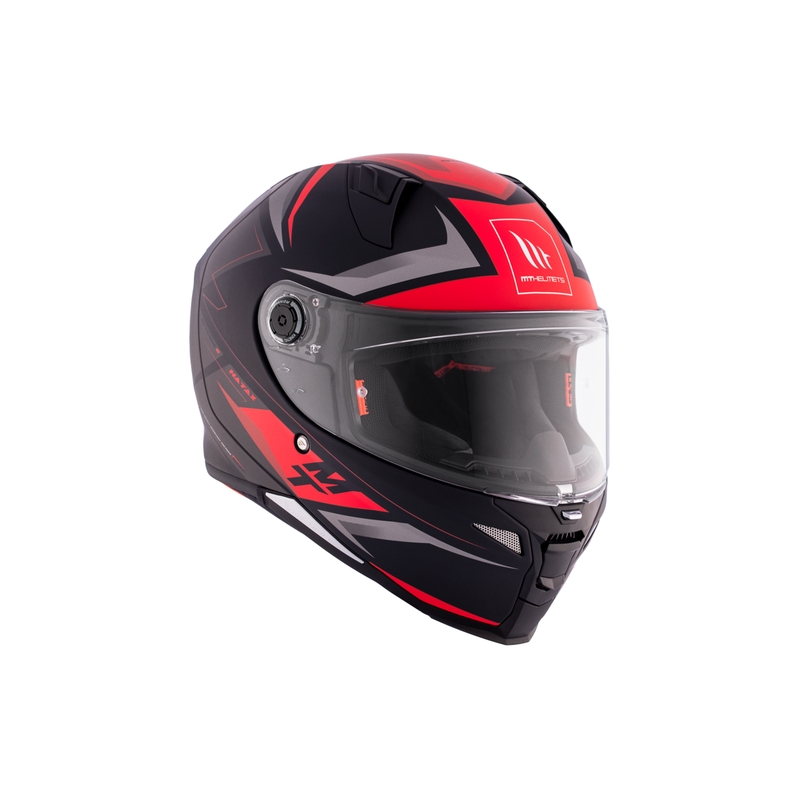 MT REVENGE 2 S HATAX B5 noir-gris-rouge casque moto intégral