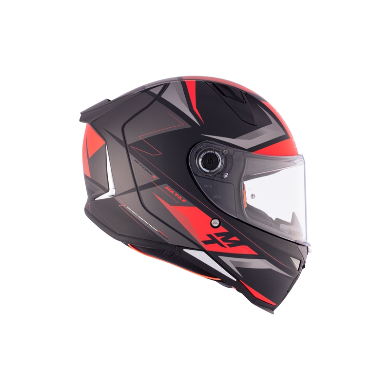 MT REVENGE 2 S HATAX B5 noir-gris-rouge casque moto intégral