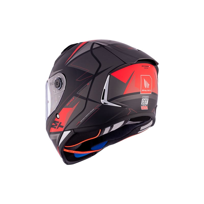 MT REVENGE 2 S HATAX B5 noir-gris-rouge casque moto intégral