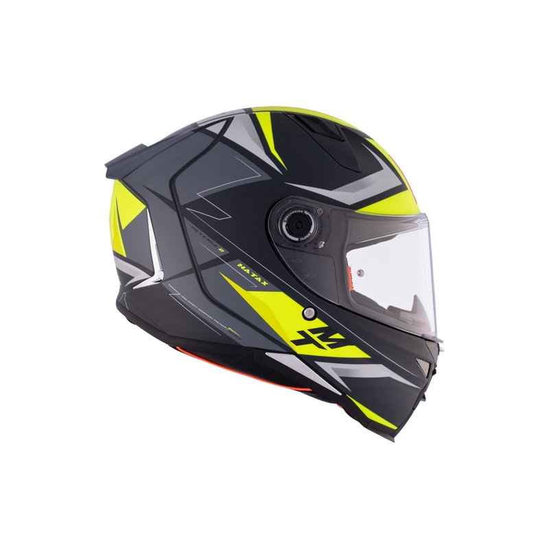 MT REVENGE 2 S HATAX C3 casque moto intégral noir-gris-jaune