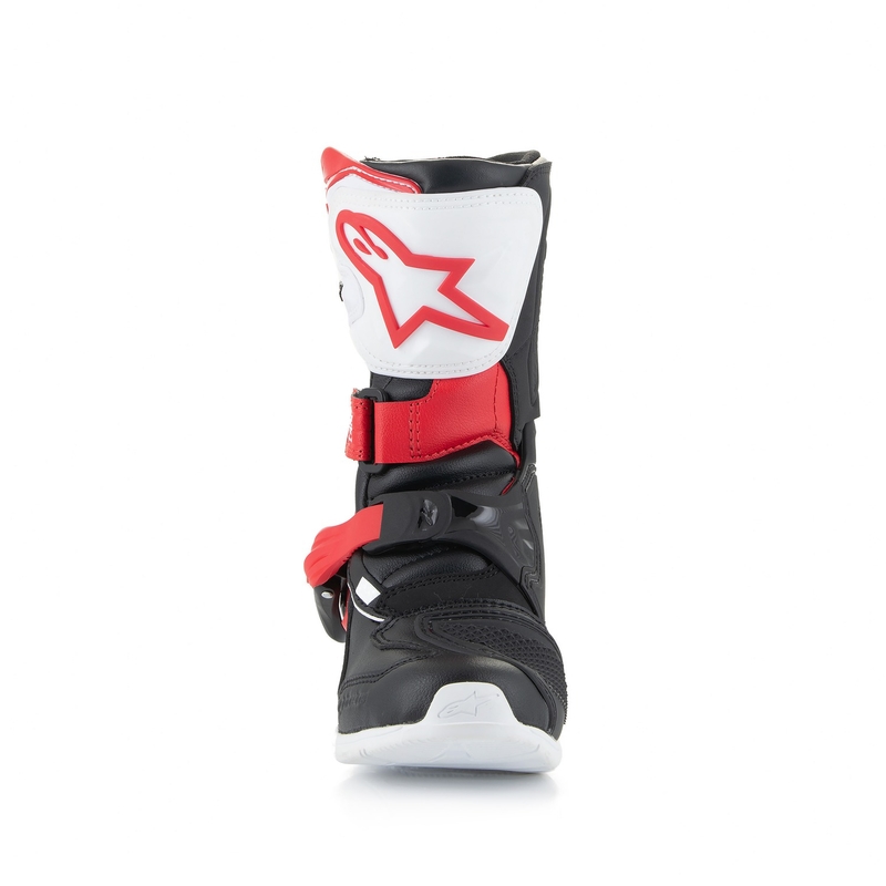 Bottes de moto Alpinestars Tech 3S pour enfant, noir, blanc et rouge