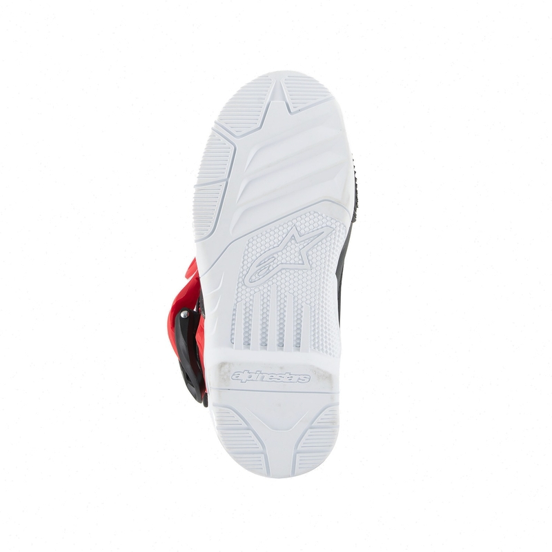 Bottes de moto Alpinestars Tech 3S pour enfant, noir, blanc et rouge