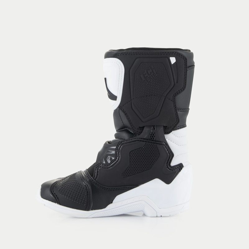 Bottes de moto Alpinestars Tech 3S pour enfant, blanc et noir