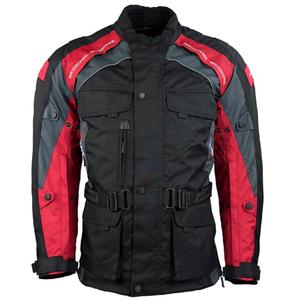 Veste de moto noire et rouge Roleff Liverpool