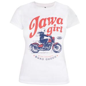 T-shirt femme JAWA Girl blanc