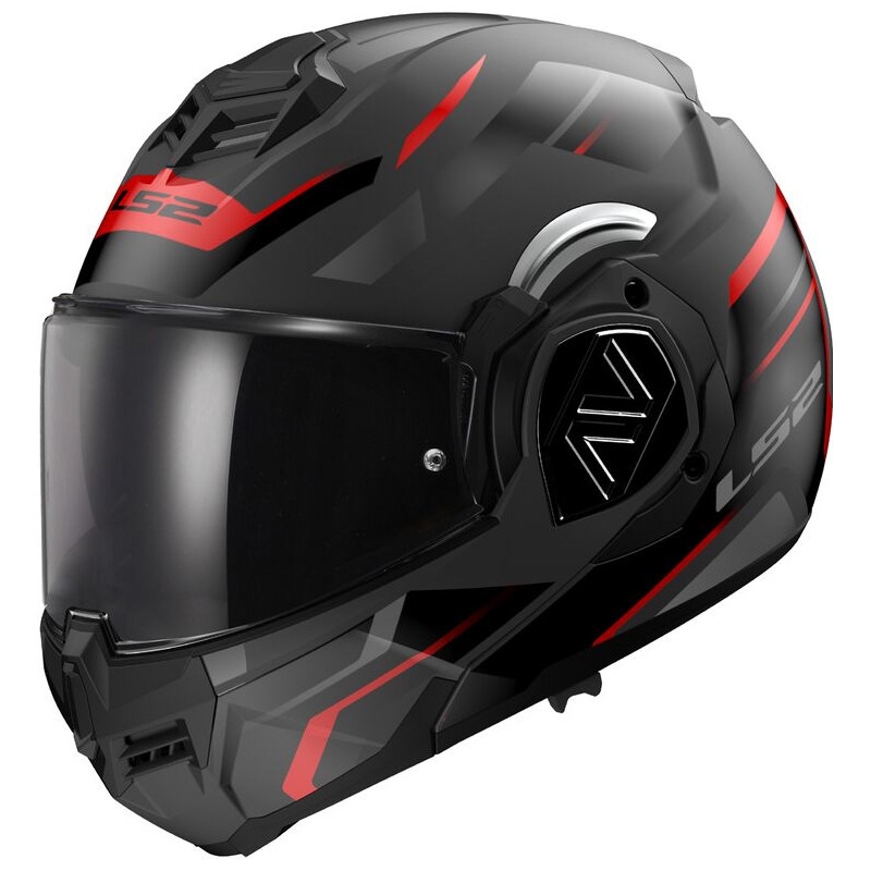 Casque moto modulable LS2 FF906 Advant Kuka noir-rouge mat