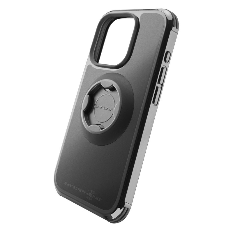 Housse de protection Interphone QUIKLOX Tetraforce - Apple iPhone 15 Pro Max noir