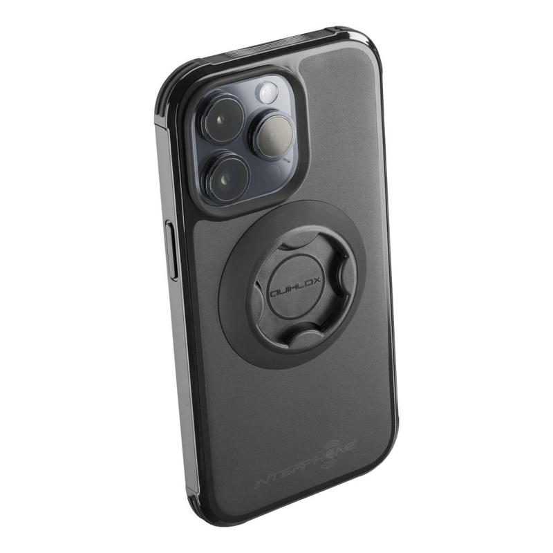 Housse de protection Interphone QUIKLOX Tetraforce - Apple iPhone 15 Pro Max noir