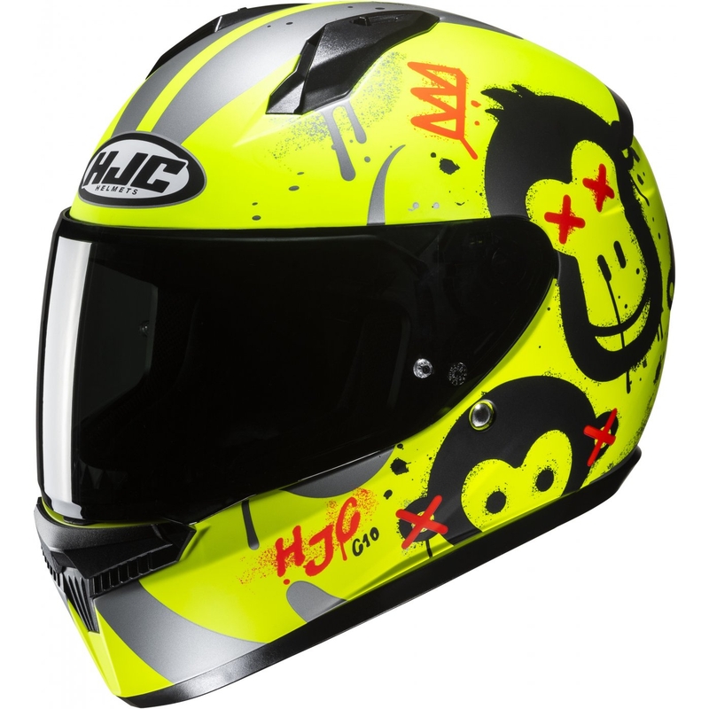 Casque intégral enfant HJC C10 Geti MC3HSF jaune fluo