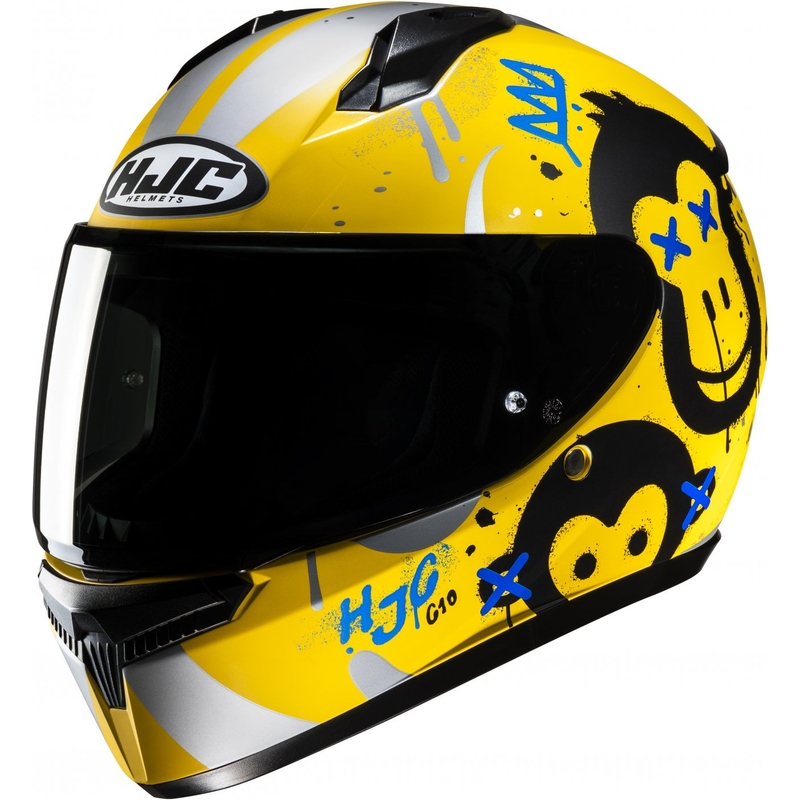 Casque intégral pour enfant HJC C10 Geti MC3SF jaune