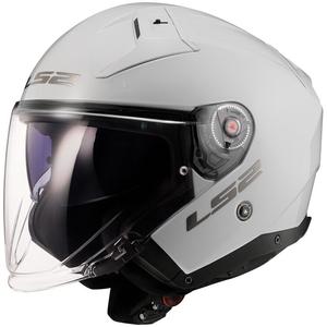 Casque moto ouvert LS2 OF603 Infinity II Solid White