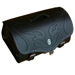 RSA K22 Black Demon sac moto en cuir noir 42 l