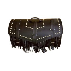 Sac en cuir avec serrure RSA K182 noir avec frange 57 l