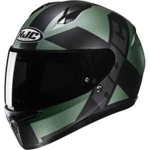 Casque moto intégral HJC C10 Tez MC4SF noir-vert