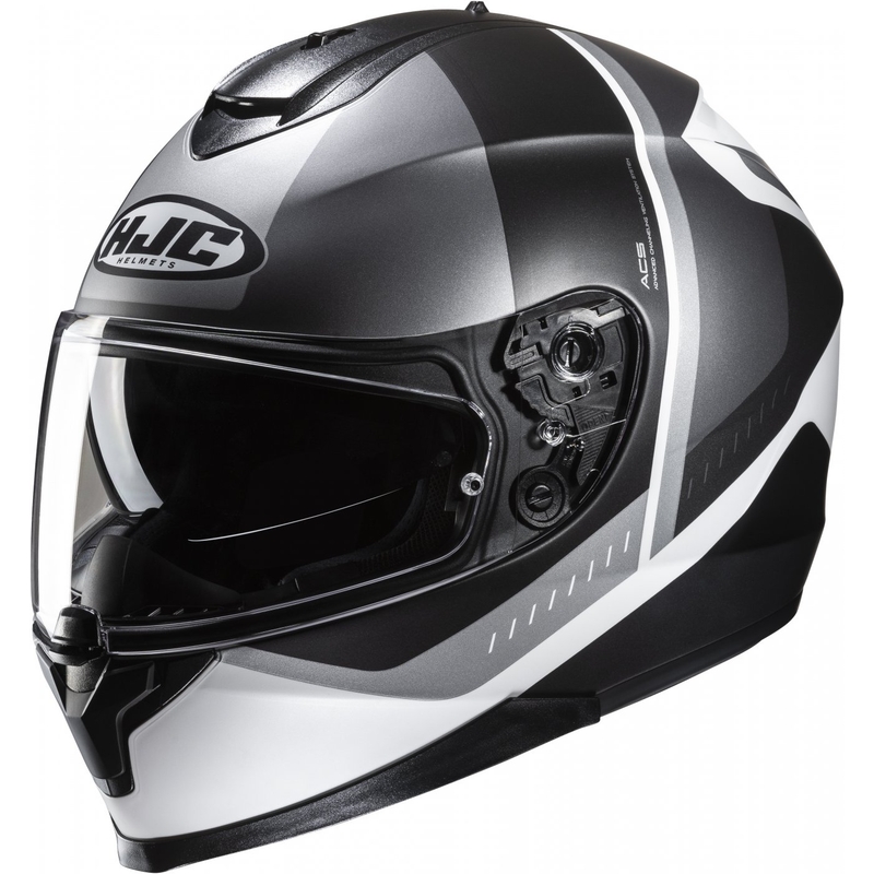 Casque moto intégral HJC C70N Alia MC5SF noir-gris-blanc