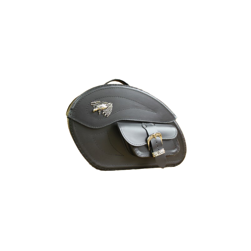 Sacoches moto en cuir RSA S262 noir 26 l