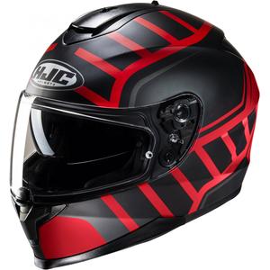 Casque moto intégral HJC casque C70N Holt MC1SF noir-rouge