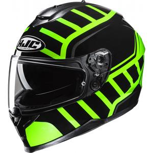 Casque moto intégral HJC Casque C70N MC4H noir-vert fluo