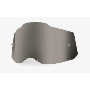 Plexi 100% Racecraft 2/Accuri 2/Strata 2 argent chromé (Anti-buée)