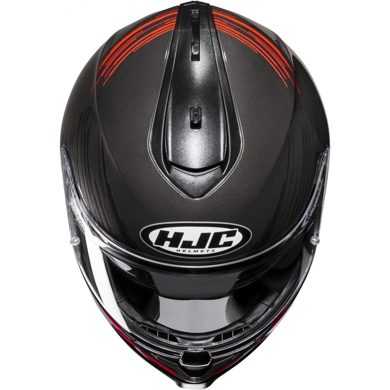 Casque moto intégral HJC C70N Sway MC1 rouge-noir