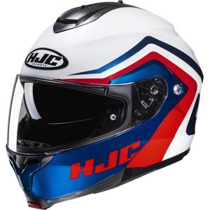 HJC C91N Nepos MC21 rouge-bleu-blanc casque de moto modulable