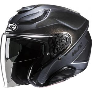 Casque moto ouvert HJC F31 Ludi MC5 titane
