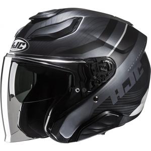 Casque moto ouvert HJC F31 Naby MC5SF gris-noir
