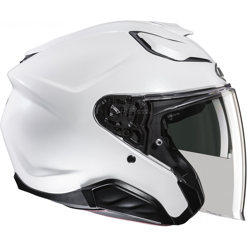 Casque moto ouvert HJC F31 Solid pearl white