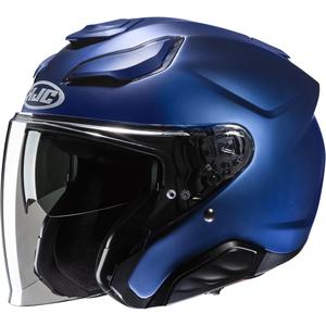 HJC F31 Solid Metallic Blue Open Motorcycle Helmet