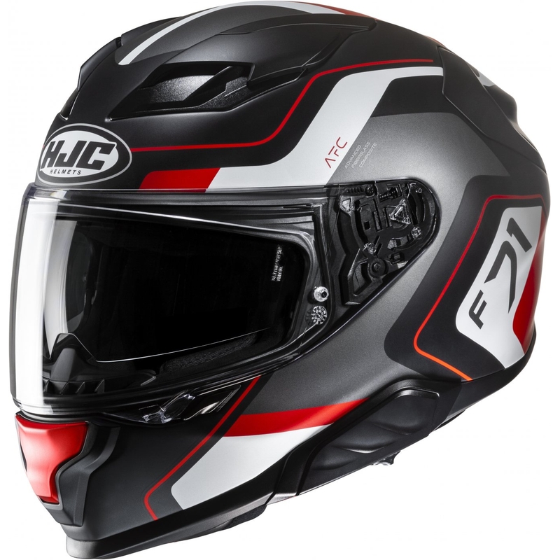 Casque moto intégral HJC F71 Arcan MC1SF noir-gris-rouge