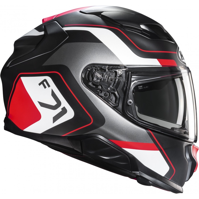 Casque moto intégral HJC F71 Arcan MC1SF noir-gris-rouge
