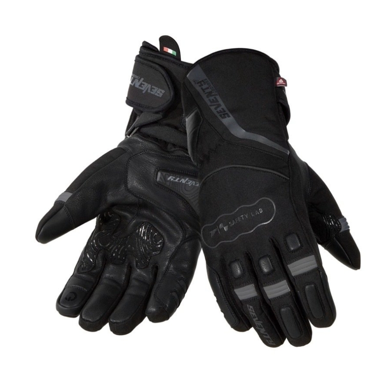 Gants moto SEVENTY DEGREES SD-T7 noir-gris