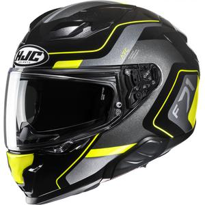 Casque moto intégral HJC F71 Arcan MC3H noir-gris-jaune fluo