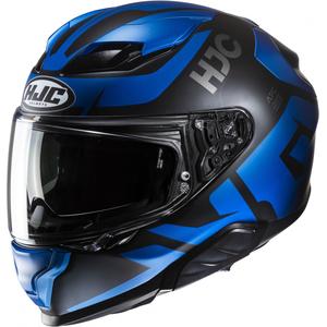 Casque moto intégral HJC F71 Bard MC2SF noir-bleu