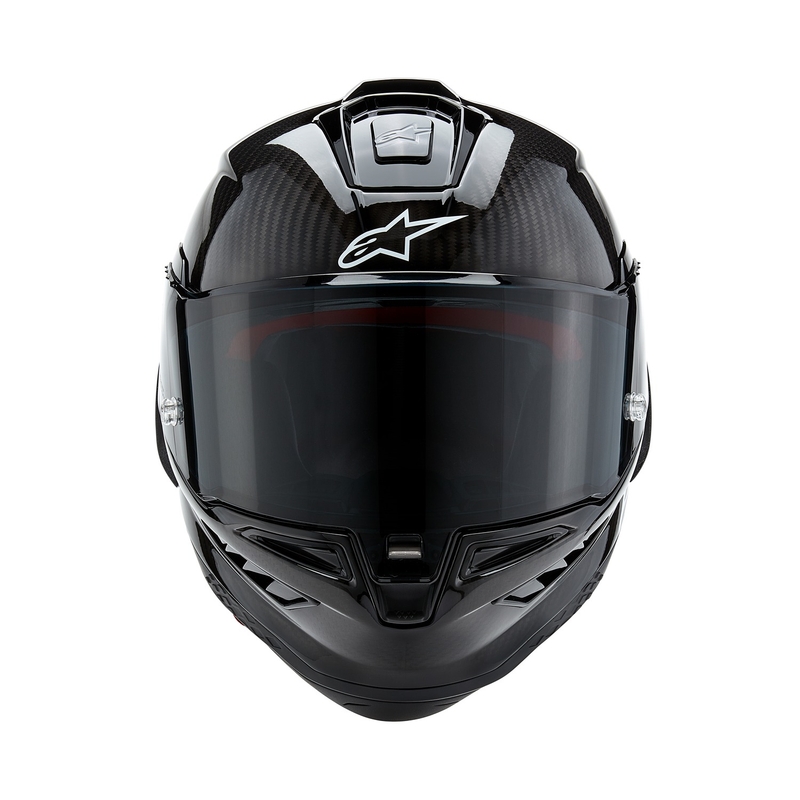 Casque moto intégral Alpinestars Supertech R-10 Solid noir carbone