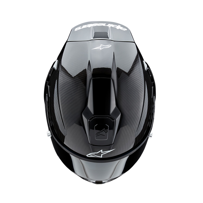 Casque moto intégral Alpinestars Supertech R-10 Solid noir carbone