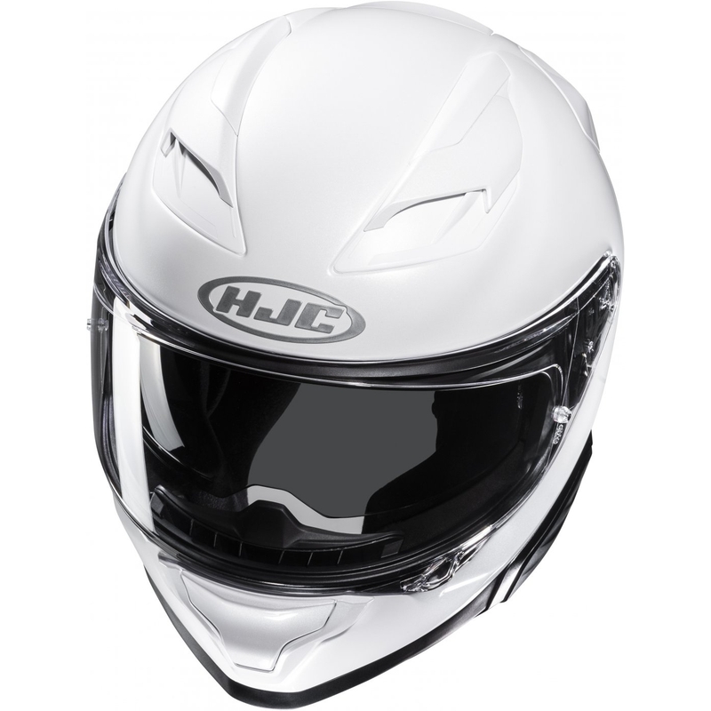 HJC F71 Solid Pearl White Integral Motorcycle Helmet