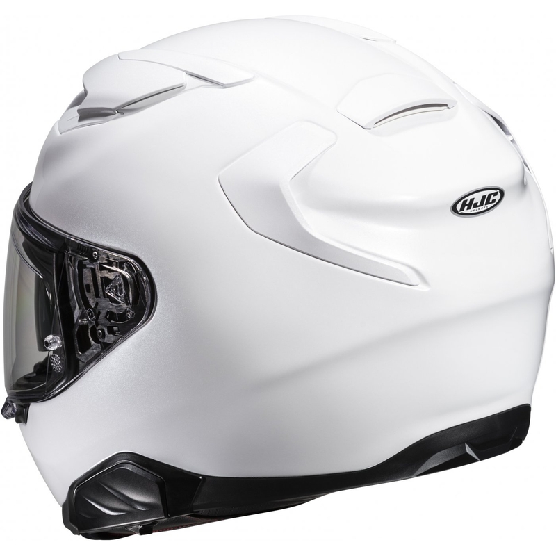 HJC F71 Solid Pearl White Integral Motorcycle Helmet