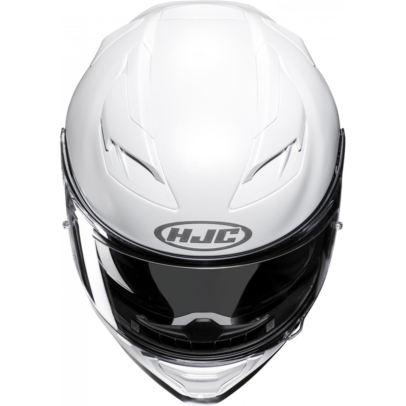 HJC F71 Solid Pearl White Integral Motorcycle Helmet