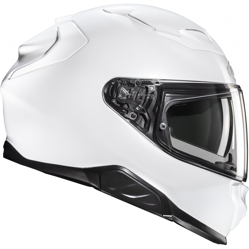 HJC F71 Solid Pearl White Integral Motorcycle Helmet