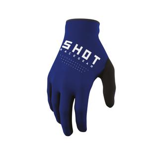 Gants de motocross Shot Raw blue soldes