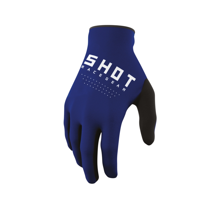 Gants de motocross Shot Raw blue soldes