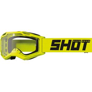 Lunettes de motocross enfant Shot Rocket Kid 2.0 jaune fluo (plexi transparent)