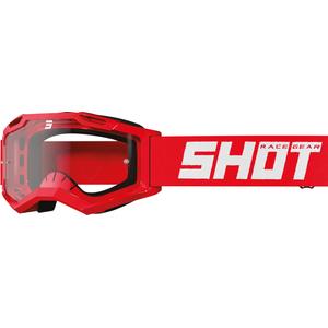 Lunettes de motocross enfant Shot Rocket Kid 2.0 rouge (plexi transparent)