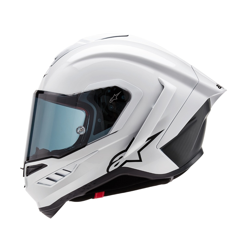 Casque moto intégral Alpinestars Supertech R-10 Solid carbon white matt